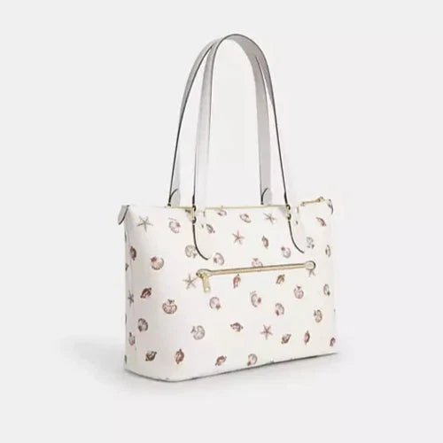COACH Gallery Tote Bag With Shell Print