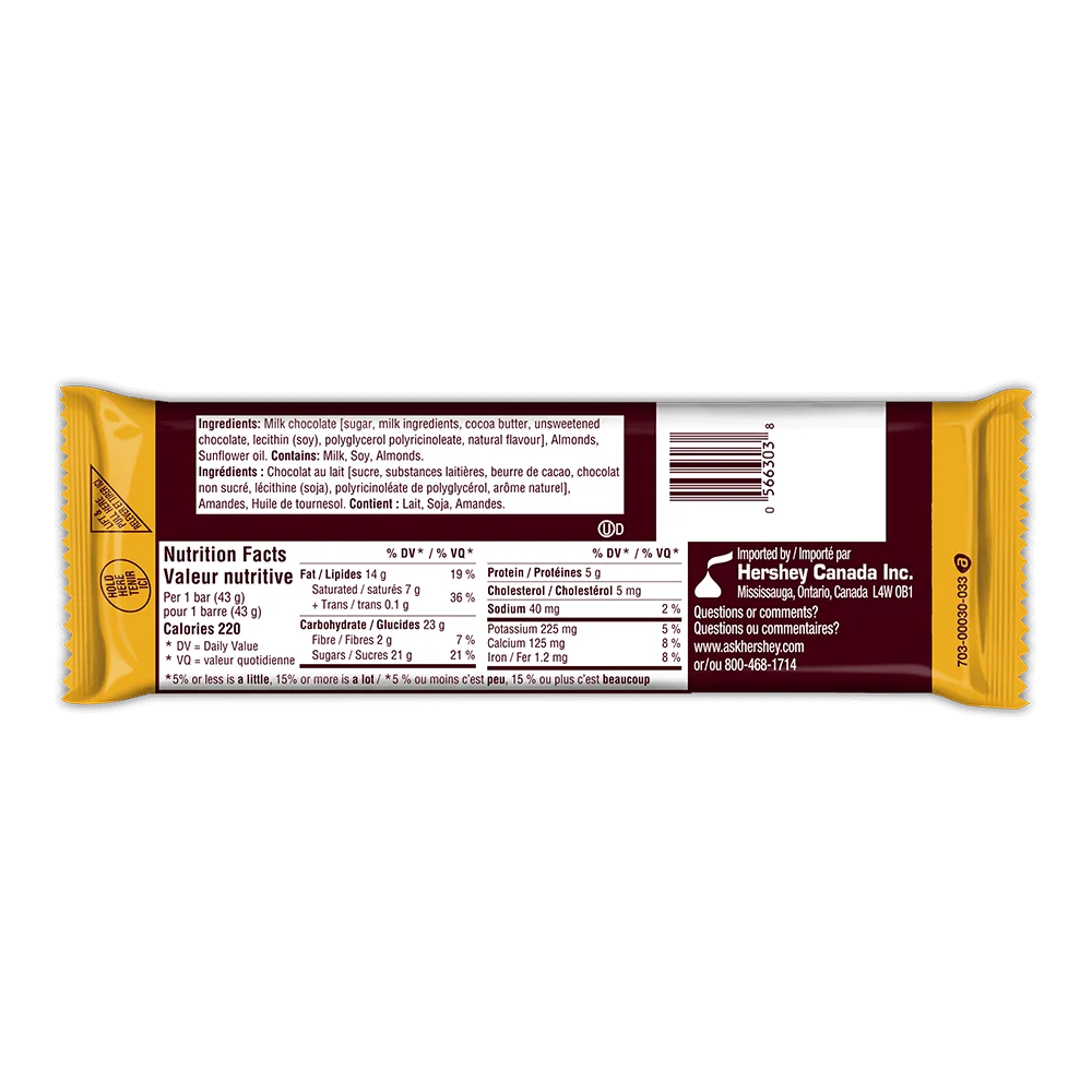 HERSHEY'S Cookies 'N' Creme Candy Bar