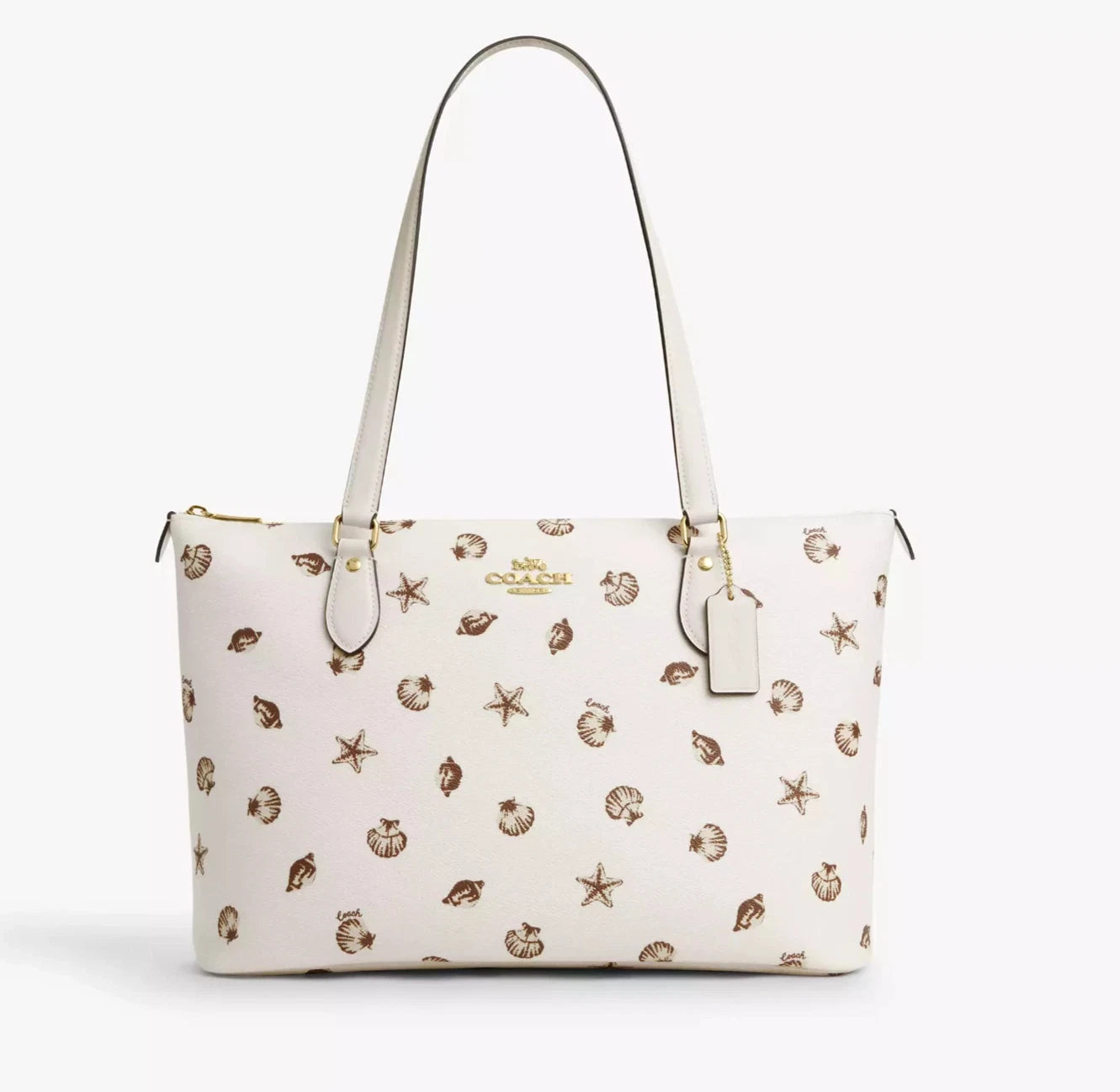 COACH Gallery Tote Bag With Shell Print