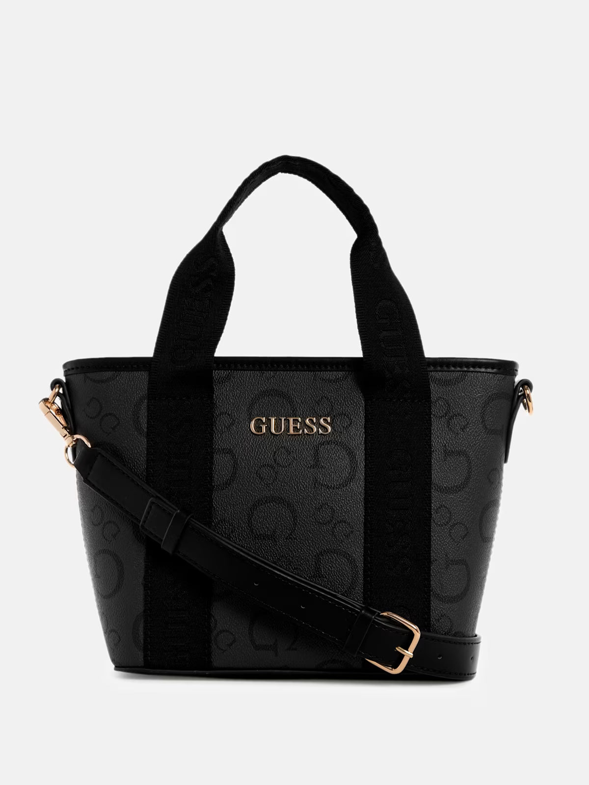 GUESS Mini sac fourre-tout à logo agrandi Astra (Charbon Astramini)