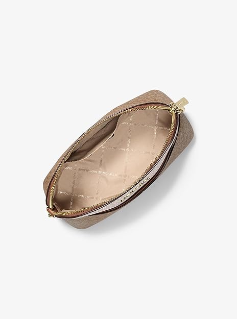 Jet Set Travel Medium Logo Dome Crossbody Bag (jet set travel mk Light brown )