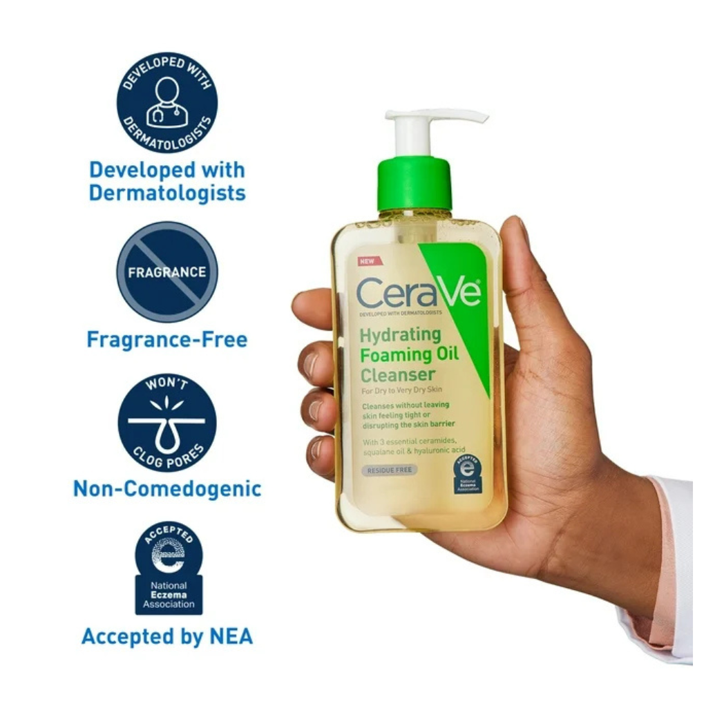 CeraVe Hydrating Foaming Oil Cleanser – 355ml