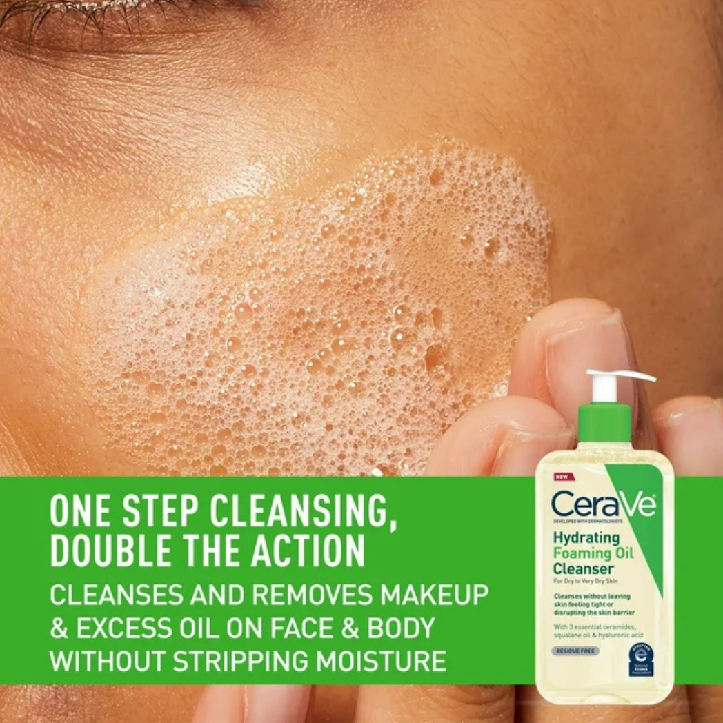 CeraVe Hydrating Foaming Oil Cleanser – 355ml