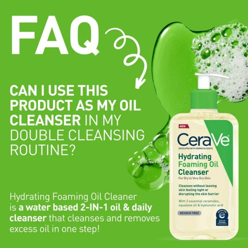 CeraVe Hydrating Foaming Oil Cleanser – 355ml
