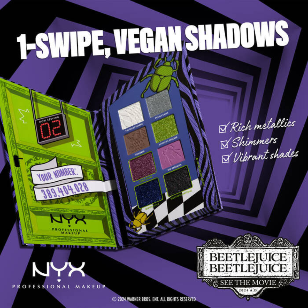 NYX x Beetlejuice Limited Edition Shadow Palette