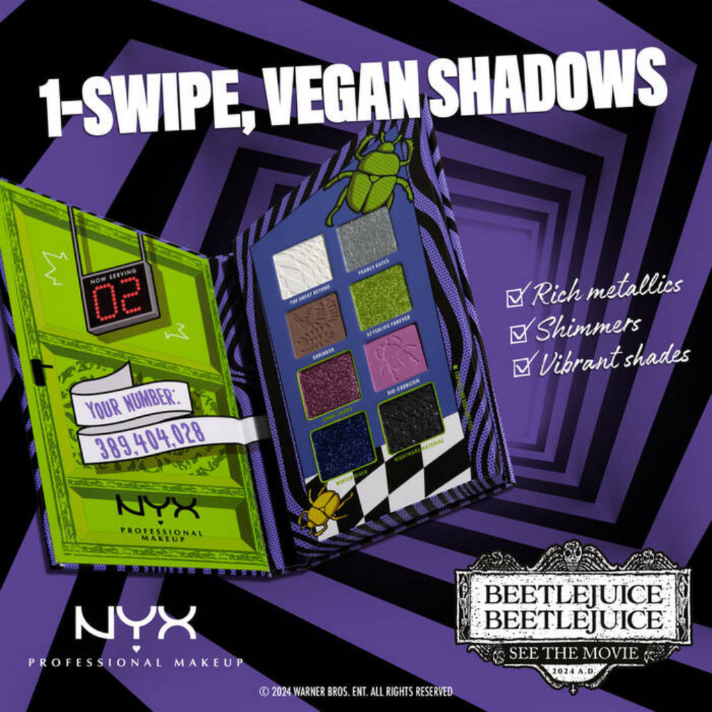 NYX x Beetlejuice Limited Edition Shadow Palette