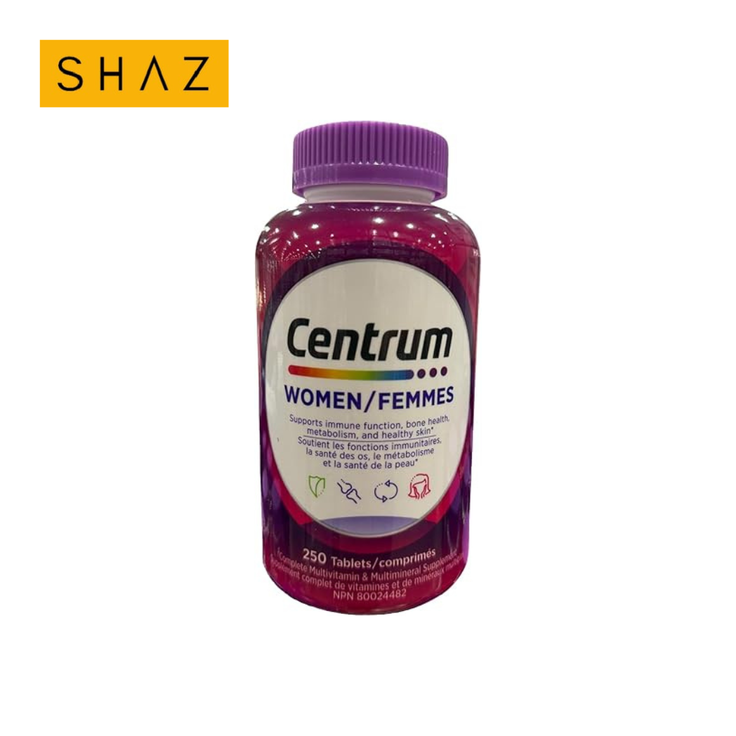 Centrum Women’s Complete Multivitamin & Mineral Supplement – 250 Tablets