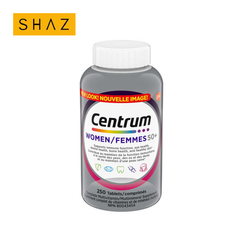 Centrum Complete Multivitamin & Mineral Supplement for Women 50+ – 250 Tablets