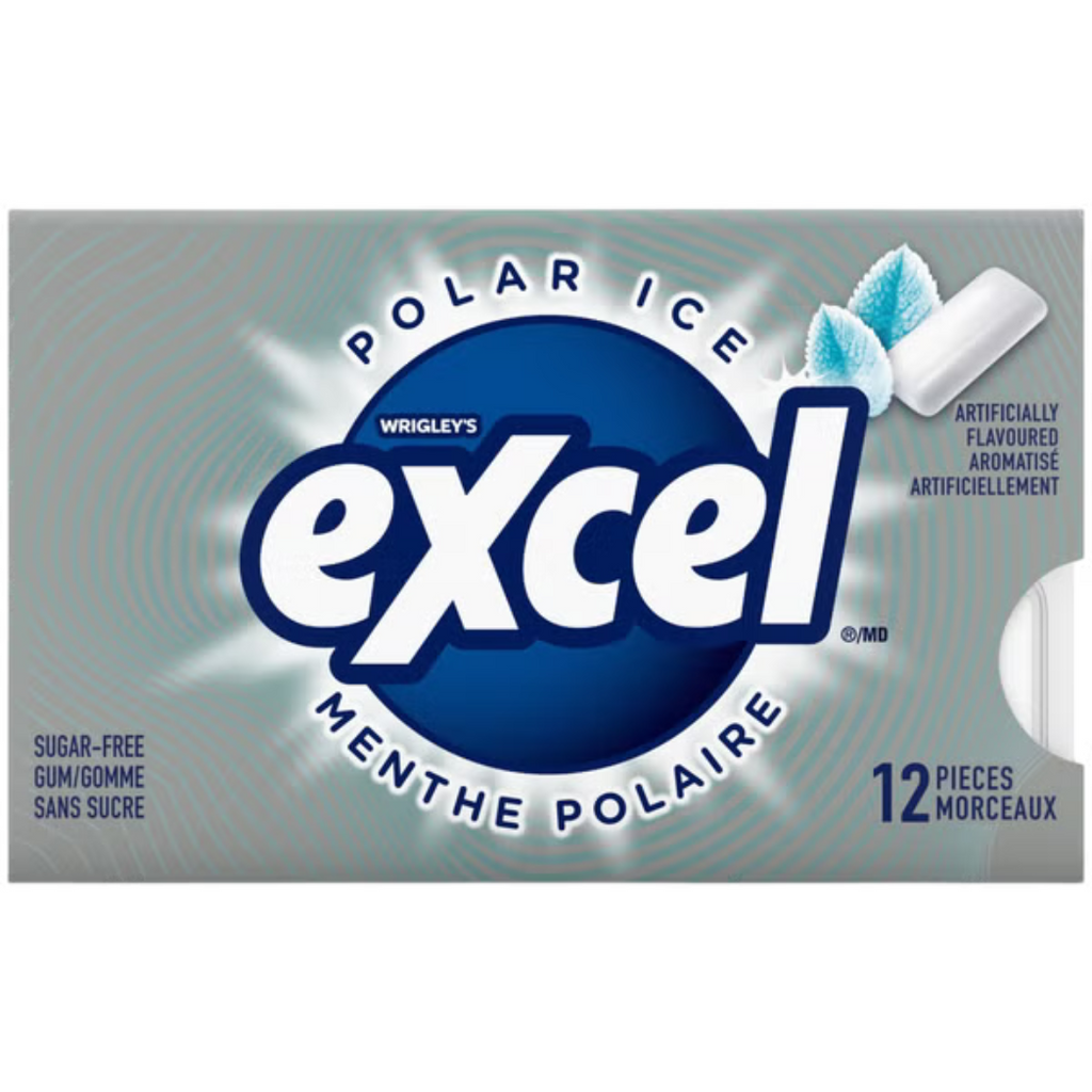 Wrigley Excel Sugar-Free Spearmint Chewing Gum – 12 Pieces