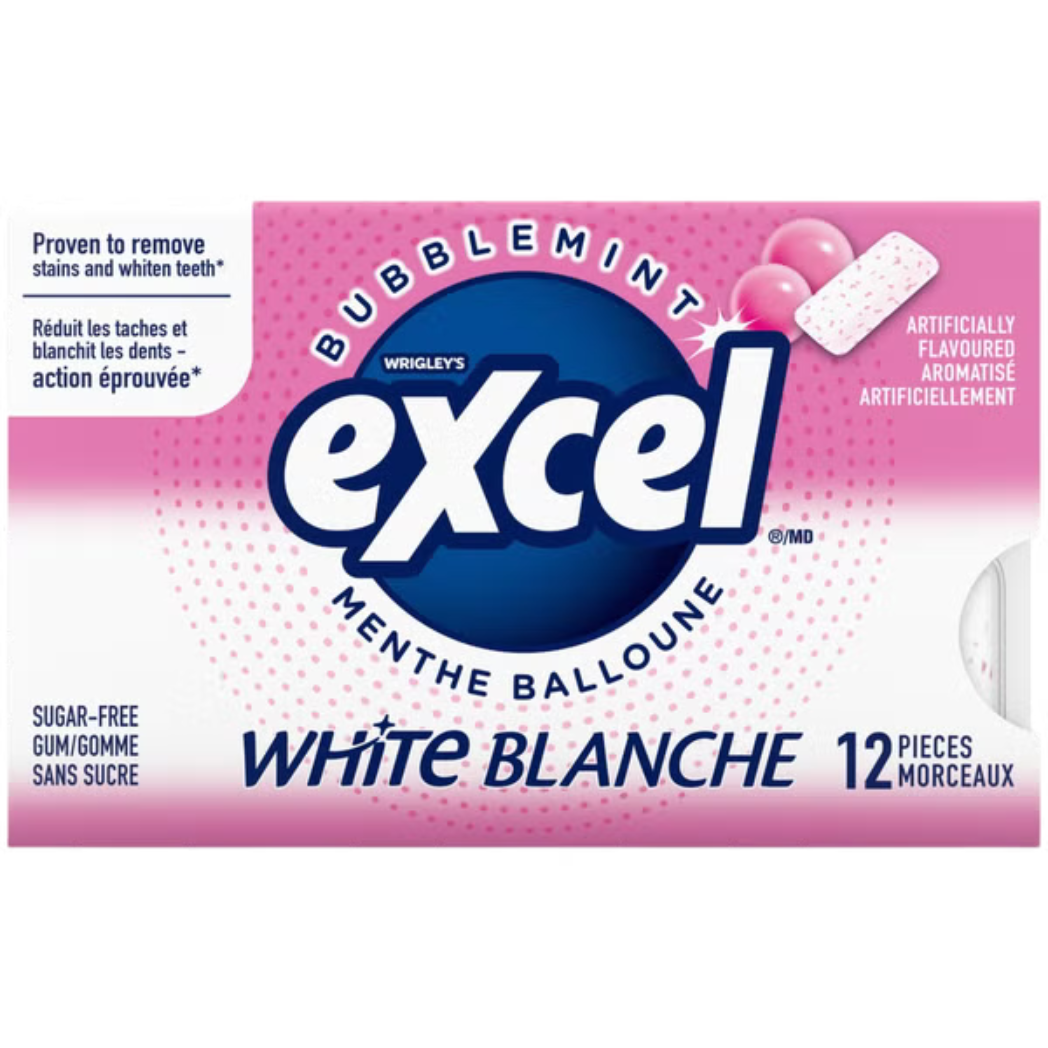 Wrigley Excel Sugar-Free Spearmint Chewing Gum – 12 Pieces