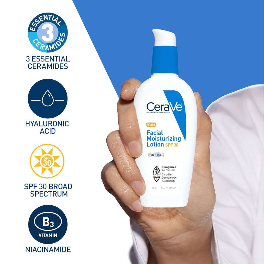 CeraVe Facial Moisturizing Lotion AM/PM – SPF 30, 89ml