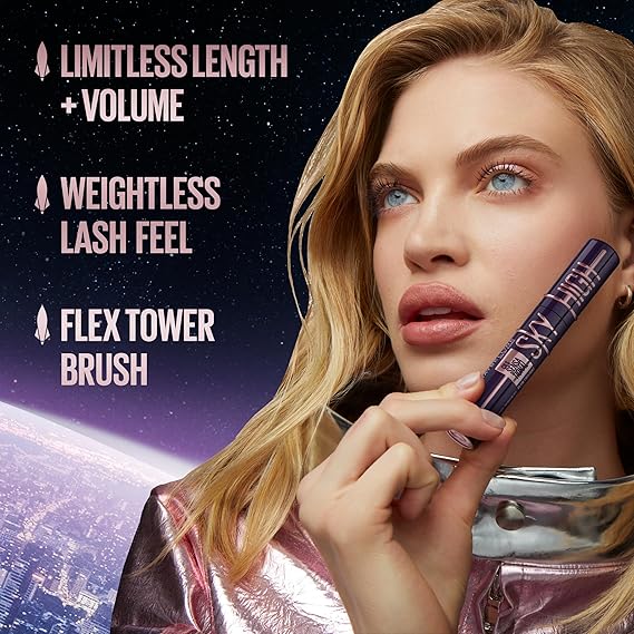 Maybelline Sky High Mascara #801 Very Black – 7.2 mL Length & Volume