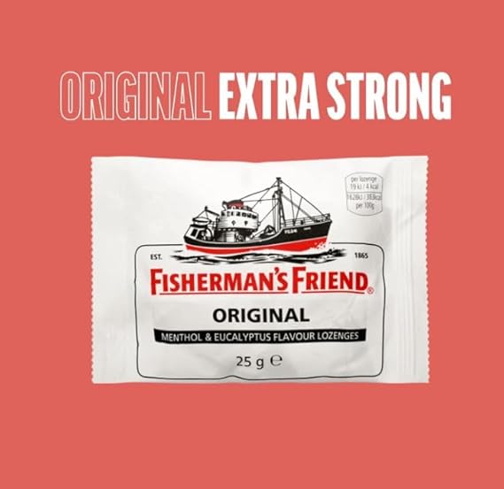 Fisherman’s Friend Original Extra Strong Menthol & Eucalyptus Lozenges Single Pack 25g