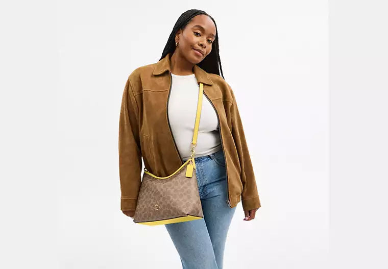COACH Laurel Shoulder Bag in Signature Canvas