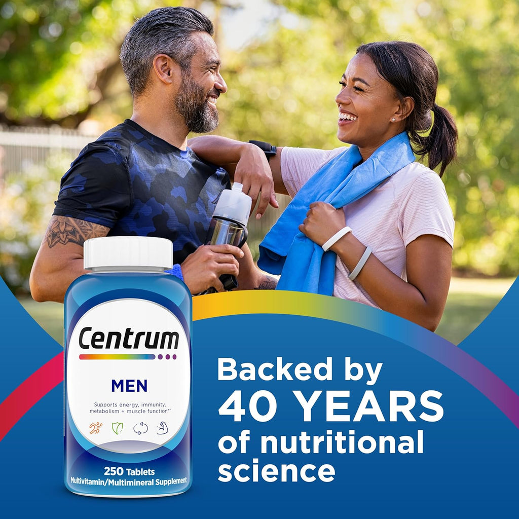 Centrum Men’s Complete Multivitamin & Mineral Supplement – 250 Tablets