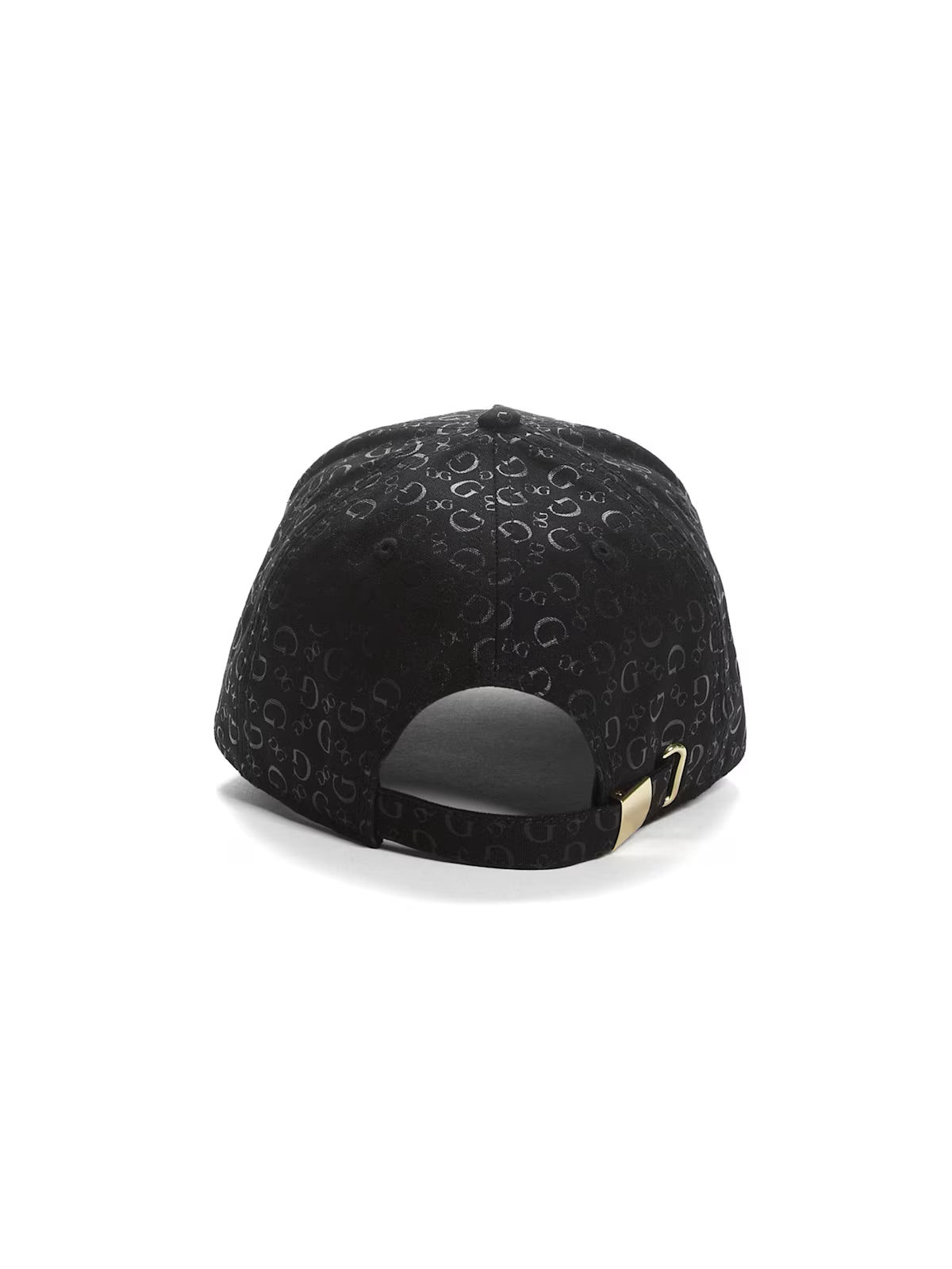 Allover Logo Baseball Hat – Black Adjustable Cap