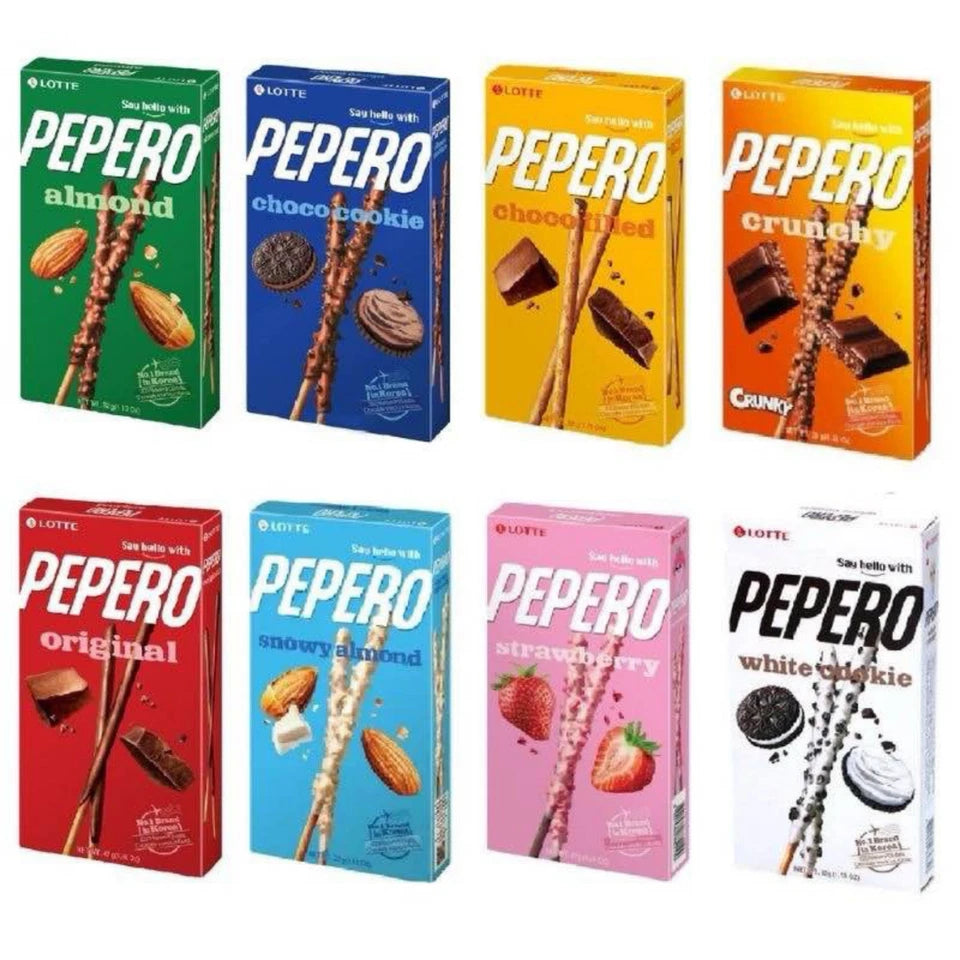 Lotte Pepero Stick – 32g Chocolate Covered Biscuit Sticks